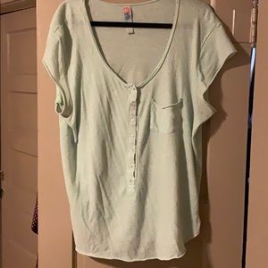 Free people green tshirt